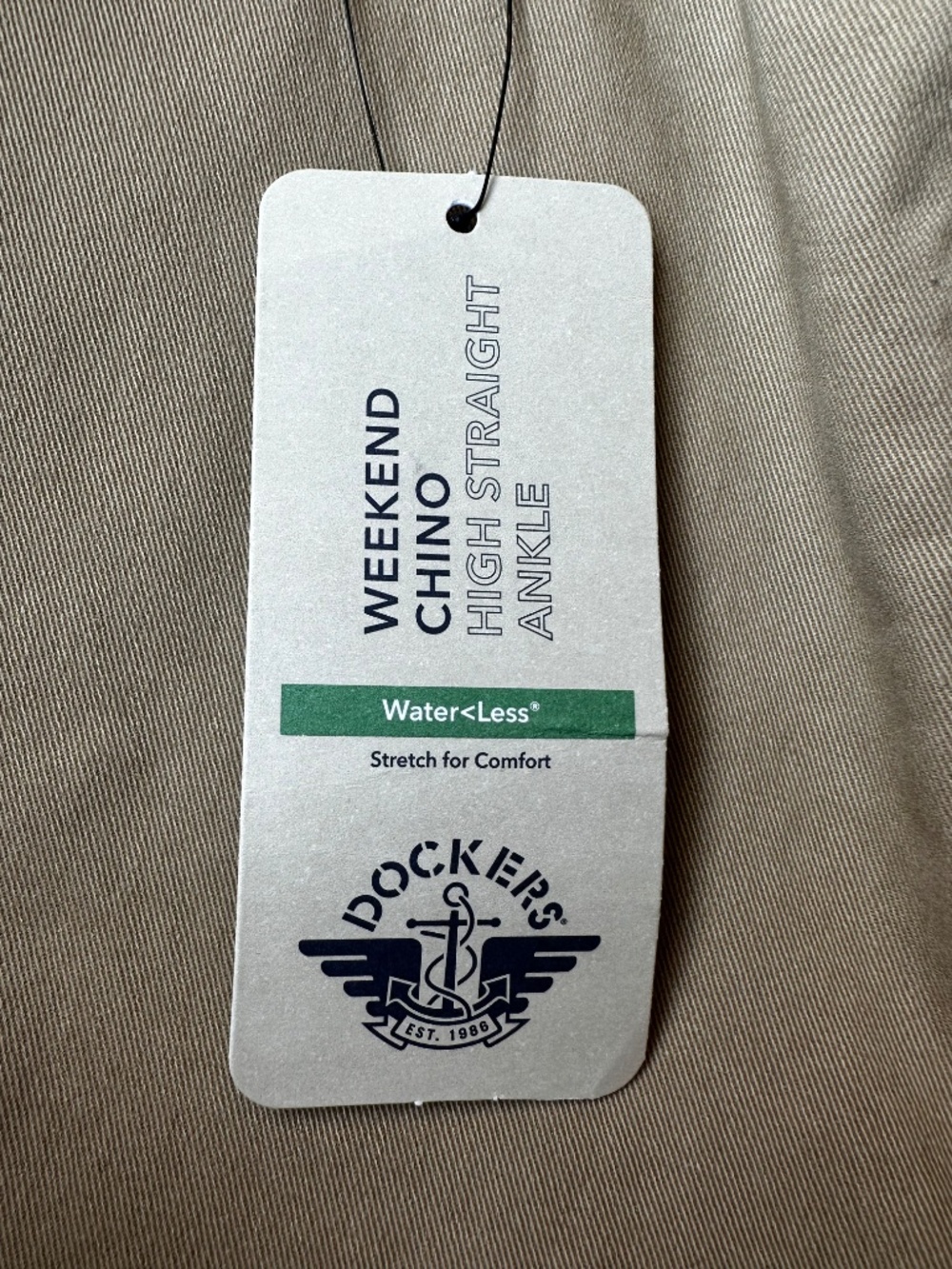 Dockers Weekend Chino High Straight Ankle Pants Khaki Size 14 W32 NWT - Picture 3 of 6